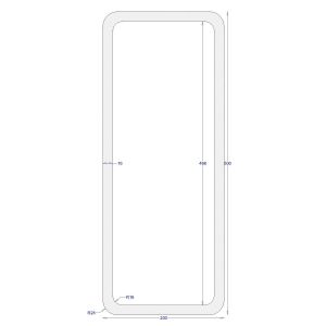 ΚΟΙΛΟΔΟΚΟΣ ΓΑΛΒΑΝΙΖΕ 500*200*16 (6m)