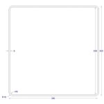 ΚΟΙΛΟΔΟΚΟΣ ΜΑΥΡΟΣ 350*350*6 (6m)