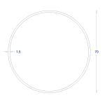 ΣΩΛΗΝΑ ΓΑΛΒΑΝΙΖΕ 1,5mm Φ70 (6m)