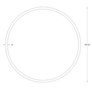 ΣΩΛΗΝΑ ΓΑΛΒΑΝΙΖΕ Φ101,6*3 (6m)