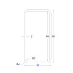 ΚΟΙΛΟΔΟΚΟΣ ΓΑΛΒΑΝΙΖΕ 2mm 60*30 (6m)