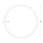 ΣΩΛΗΝΑ ΜΑΥΡΗ 2mm Φ70 (6m)