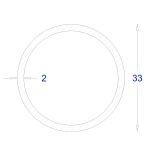 ΣΩΛΗΝΑ ΓΑΛΒΑΝΙΖΕ 2mm Φ33 (6m)