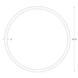 ΣΩΛΗΝΑ ΓΑΛΒΑΝΙΖΕ Φ101,6*4 (6m)