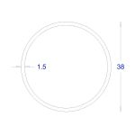 ΣΩΛΗΝΑ ΓΑΛΒΑΝΙΖΕ 1,5mm Φ38 (6m)