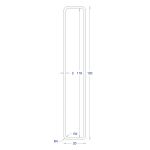 ΚΟΙΛΟΔΟΚΟΣ ΜΑΥΡΟΣ 2mm 120*20 (6m)