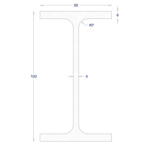 Ήτα-IPE ΓΑΛΒΑΝΙΖΕ 100 (6m)