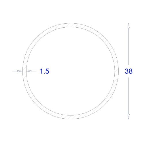 ΣΩΛΗΝΑ ΓΑΛΒΑΝΙΖΕ 1,5mm Φ38 (6m)