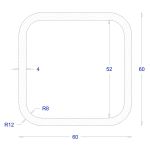 ΚΟΙΛΟΔΟΚΟΣ ΜΑΥΡΟΣ 60*60*4 (6m)
