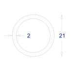 ΣΩΛΗΝΑ ΓΑΛΒΑΝΙΖΕ 2mm Φ21 (6m)