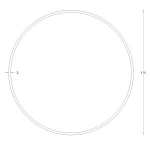 ΣΩΛΗΝΑ ΓΑΛΒΑΝΙΖΕ 2mm Φ114 (6m)