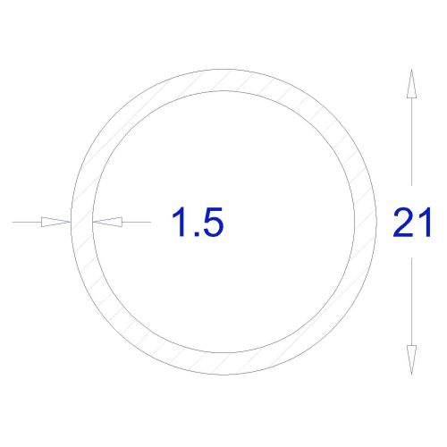 ΣΩΛΗΝΑ ΜΑΥΡΗ 1,5mm Φ21 (6m)
