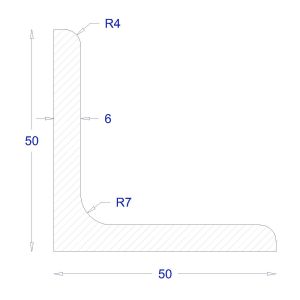 ΓΩΝΙΑ ΓΑΛΒΑΝΙΖΕ 50*50*6 (6m)