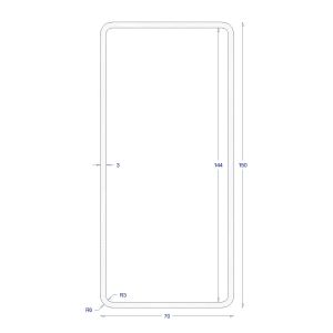 ΚΟΙΛΟΔΟΚΟΣ ΓΑΛΒΑΝΙΖΕ 150*70*3 (6m)