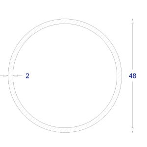 ΣΩΛΗΝΑ ΓΑΛΒΑΝΙΖΕ 2mm Φ48 (6m)