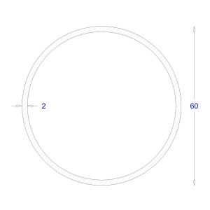 ΣΩΛΗΝΑ ΓΑΛΒΑΝΙΖΕ 2mm Φ60 (6m)
