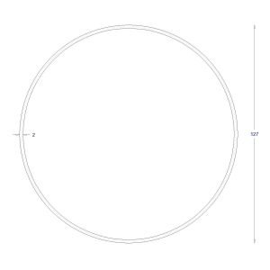 ΣΩΛΗΝΑ ΓΑΛΒΑΝΙΖΕ 2mm Φ127 (6m)