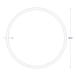 ΣΩΛΗΝΑ ΓΑΛΒΑΝΙΖΕ Φ88,9*3 (6m)