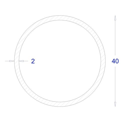 ΣΩΛΗΝΑ ΜΑΥΡΗ 2mm Φ40 (6m)