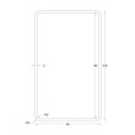ΚΟΙΛΟΔΟΚΟΣ ΓΑΛΒΑΝΙΖΕ 2mm 100*60 (6m)