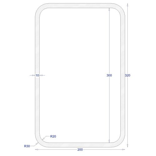ΚΟΙΛΟΔΟΚΟΣ ΓΑΛΒΑΝΙΖΕ 320*200*10 (6m)