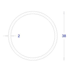 ΣΩΛΗΝΑ ΓΑΛΒΑΝΙΖΕ 2mm Φ38 (6m)