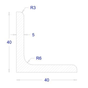 ΓΩΝΙΑ ΓΑΛΒΑΝΙΖΕ 40*40*5 (6m)