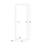 ΚΟΙΛΟΔΟΚΟΣ ΓΑΛΒΑΝΙΖΕ 2mm 80*30 (6m)