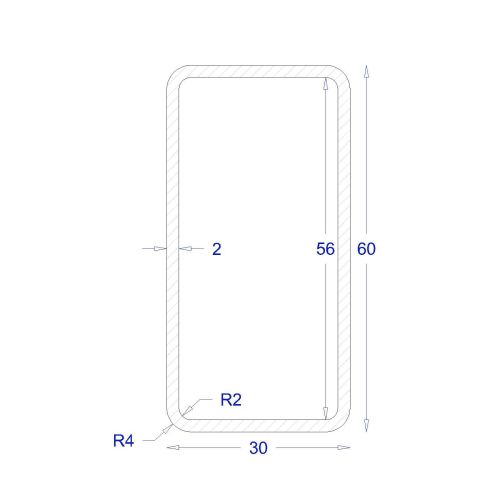 ΚΟΙΛΟΔΟΚΟΣ ΓΑΛΒΑΝΙΖΕ 2mm 60*30 (6m)