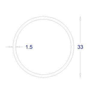 ΣΩΛΗΝΑ ΓΑΛΒΑΝΙΖΕ 1,5mm Φ33 (6m)