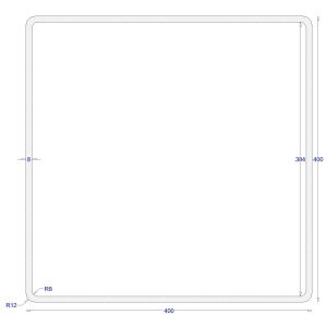 ΚΟΙΛΟΔΟΚΟΣ ΓΑΛΒΑΝΙΖΕ 400*400*8 (6m)