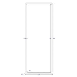 ΚΟΙΛΟΔΟΚΟΣ ΓΑΛΒΑΝΙΖΕ 500*200*10 (6m)