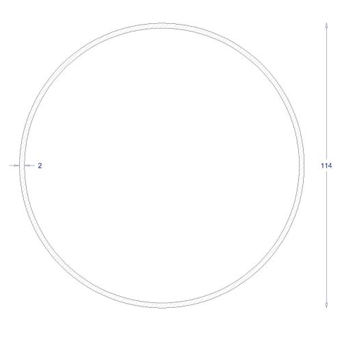 ΣΩΛΗΝΑ ΜΑΥΡΗ 2mm Φ114 (6m)