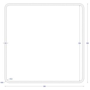 ΚΟΙΛΟΔΟΚΟΣ ΓΑΛΒΑΝΙΖΕ 350*350*8 (6m)