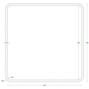 ΚΟΙΛΟΔΟΚΟΣ ΓΑΛΒΑΝΙΖΕ 350*350*10 (6m)
