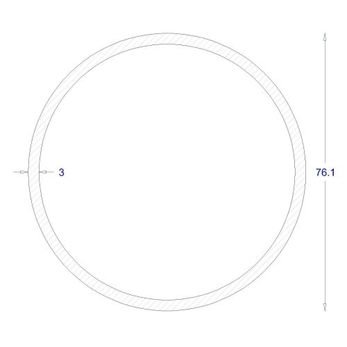 ΣΩΛΗΝΑ ΓΑΛΒΑΝΙΖΕ Φ76,1*3 (6m)