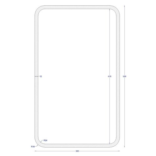 ΚΟΙΛΟΔΟΚΟΣ ΓΑΛΒΑΝΙΖΕ 500*300*12 (6m)