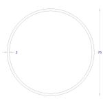 ΣΩΛΗΝΑ ΓΑΛΒΑΝΙΖΕ 2mm Φ76 (6m)