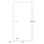 ΚΟΙΛΟΔΟΚΟΣ ΓΑΛΒΑΝΙΖΕ 160*80*3 (6m)