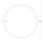 ΣΩΛΗΝΑ ΓΑΛΒΑΝΙΖΕ Φ76,1*3 (6m)