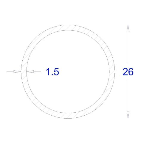 ΣΩΛΗΝΑ ΓΑΛΒΑΝΙΖΕ 1,5mm Φ26 (6m)