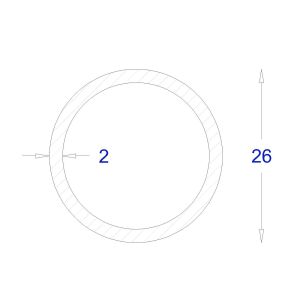 ΣΩΛΗΝΑ ΓΑΛΒΑΝΙΖΕ 2mm Φ26 (6m)