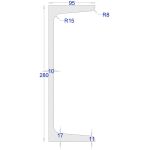 ΠΙ-UPN ΜΑΥΡΟ 280*95 (6m)