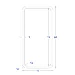 ΚΟΙΛΟΔΟΚΟΣ ΓΑΛΒΑΝΙΖΕ 80*40*3 (6m)