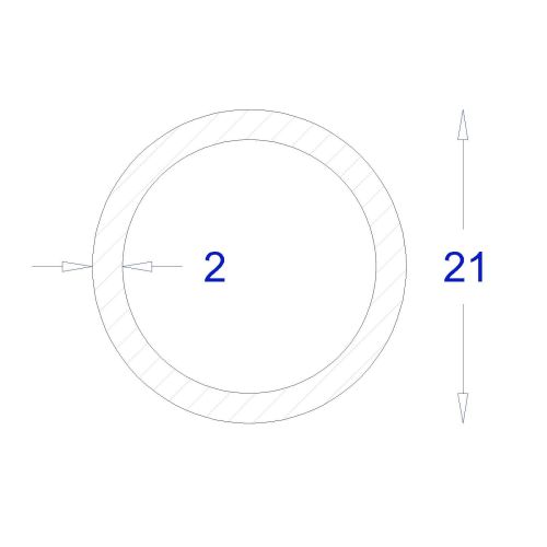 ΣΩΛΗΝΑ ΓΑΛΒΑΝΙΖΕ 2mm Φ21 (6m)