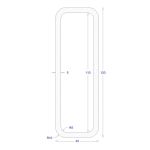 ΚΟΙΛΟΔΟΚΟΣ ΜΑΥΡΟΣ 120*40*5 (6m)