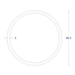 ΣΩΛΗΝΑ ΓΑΛΒΑΝΙΖΕ Φ60,3*3 (6m)