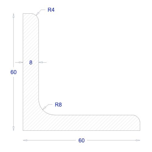 ΓΩΝΙΑ ΓΑΛΒΑΝΙΖΕ 60*60*8 (6m)