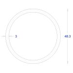 ΣΩΛΗΝΑ ΓΑΛΒΑΝΙΖΕ Φ48,3*3 (6m)
