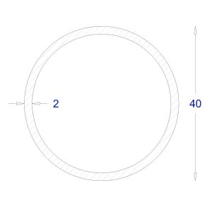 ΣΩΛΗΝΑ ΓΑΛΒΑΝΙΖΕ 2mm Φ40 (6m)